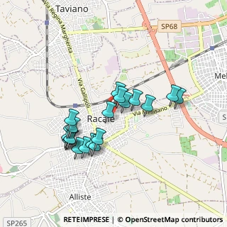 Mappa Via Alessandro Volta, 73055 Racale LE, Italia (0.8785)