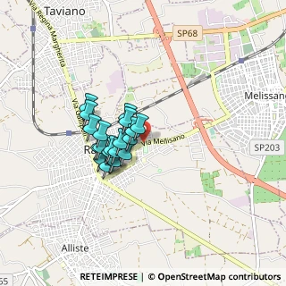 Mappa Via Melissano, 73055 Racale LE, Italia (0.654)