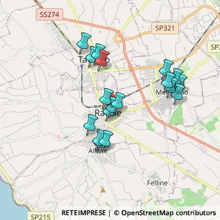 Mappa Via Convento, 73055 Racale LE, Italia (1.82333)