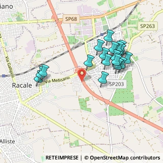 Mappa Via Edison, 73055 Racale LE, Italia (1.0275)