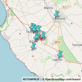 Mappa Via Edison, 73055 Racale LE, Italia (2.79091)