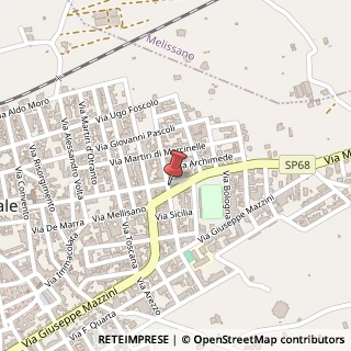 Mappa Via Melissano, 76, 73055 Racale, Lecce (Puglia)
