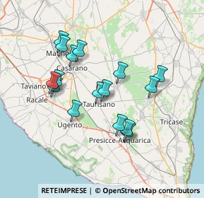 Mappa Via Aldo Sabato Professore, 73056 Taurisano LE, Italia (7.01125)