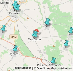 Mappa Via Aldo Sabato Professore, 73056 Taurisano LE, Italia (5.93462)