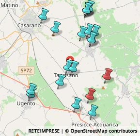 Mappa Via Aldo Sabato Professore, 73056 Taurisano LE, Italia (4.704)