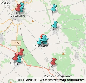Mappa Via Aldo Sabato Professore, 73056 Taurisano LE, Italia (4.57538)