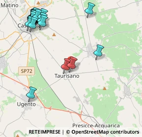 Mappa Via Aldo Sabato Professore, 73056 Taurisano LE, Italia (5.9945)
