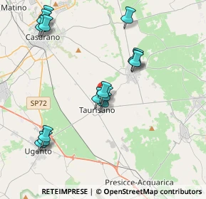Mappa Via Aldo Sabato Professore, 73056 Taurisano LE, Italia (4.602)