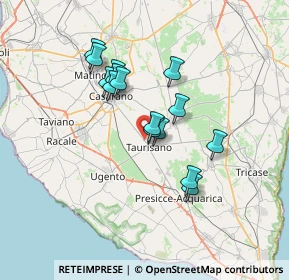 Mappa Via Prov.Casarano, 73056 Taurisano LE, Italia (6.09467)