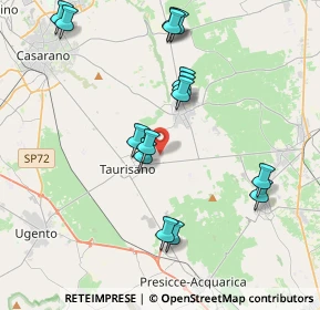 Mappa 12 Taurisano, 73056 Taurisano LE, Italia (4.54333)