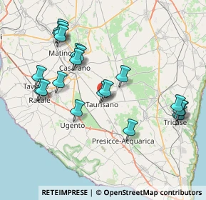 Mappa Via Cicerone, 73056 Taurisano LE, Italia (8.8695)