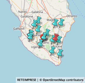 Mappa Via Cicerone, 73056 Taurisano LE, Italia (9.85294)