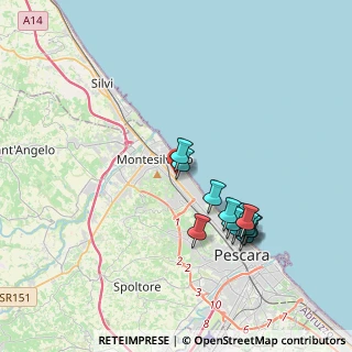 Mappa Via Piave, 65015 Montesilvano PE, Italia (3.73692)