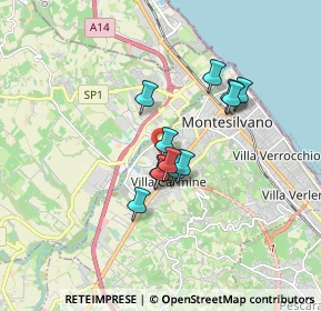 Mappa Via Fosso Foreste, 65010 Montesilvano PE, Italia (1.28333)