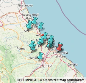 Mappa Via Fosso Foreste, 65010 Montesilvano PE, Italia (9.54)