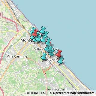 Mappa Via Napoli, 65015 Montesilvano PE, Italia (1.226)