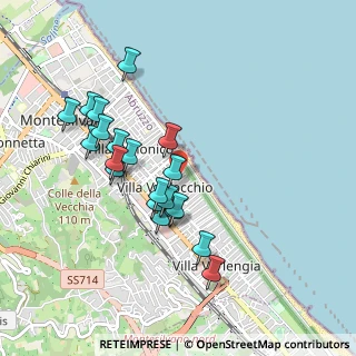 Mappa Via Napoli, 65015 Montesilvano PE, Italia (0.896)