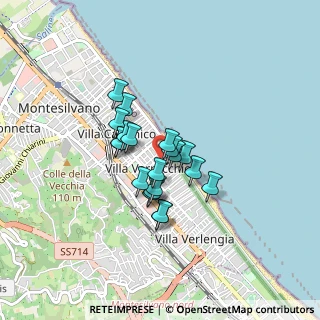 Mappa Via Napoli, 65015 Montesilvano PE, Italia (0.6005)