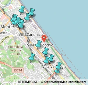 Mappa Via Napoli, 65015 Montesilvano PE, Italia (1.2875)