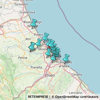 Mappa Via Napoli, 65015 Montesilvano PE, Italia (8.46)