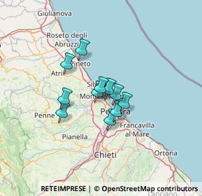 Mappa Via Fonte dell'Abbazia, 65015 Montesilvano PE, Italia (8.67364)