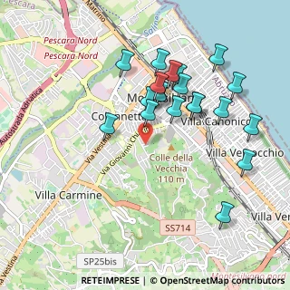 Mappa Via Fonte dell'Abbazia, 65015 Montesilvano PE, Italia (0.9695)