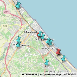 Mappa Via C.A. dalla Chiesa, 65015 Montesilvano PE, Italia (2.55917)