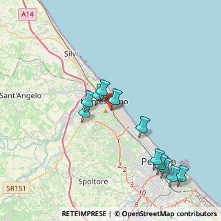 Mappa Via C.A. dalla Chiesa, 65015 Montesilvano PE, Italia (4.21364)