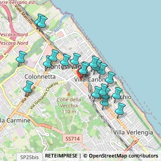 Mappa Via Gagarin, 65015 Montesilvano PE, Italia (0.9095)