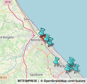 Mappa Via Gagarin, 65015 Montesilvano PE, Italia (4.25182)