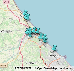 Mappa Via Gagarin, 65015 Montesilvano PE, Italia (2.60833)
