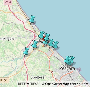 Mappa Via Gagarin, 65015 Montesilvano PE, Italia (3.06545)