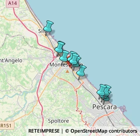 Mappa Via Gagarin, 65015 Montesilvano PE, Italia (2.81667)