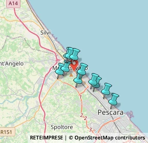 Mappa Via Gagarin, 65015 Montesilvano PE, Italia (2.33545)