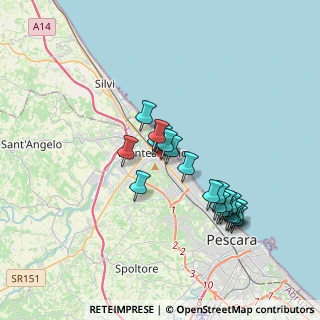 Mappa Via Gagarin, 65015 Montesilvano PE, Italia (3.2935)