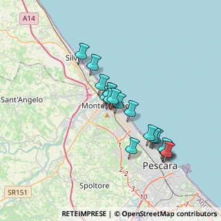 Mappa Via Gagarin, 65015 Montesilvano PE, Italia (3.06611)