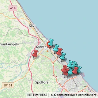 Mappa Via Gagarin, 65015 Montesilvano PE, Italia (4.72421)