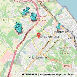 Mappa Via Fiume Samara, 65015 Montesilvano PE, Italia (1.24389)