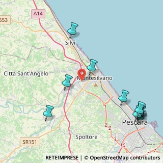 Mappa Via Fiume Samara, 65015 Montesilvano PE, Italia (5.85273)