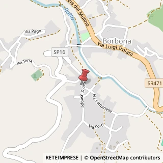 Mappa Via s.giuseppe, 67015 Borbona, Rieti (Lazio)