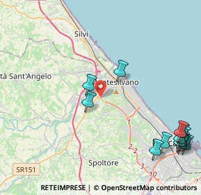 Mappa Via Costa, 65015 Montesilvano PE, Italia (6.08308)