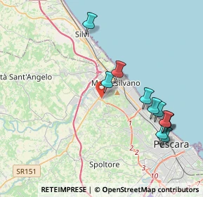 Mappa Via Costa, 65015 Montesilvano PE, Italia (4.43455)