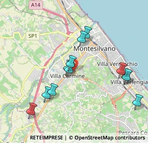 Mappa Via Costa, 65015 Montesilvano PE, Italia (2.05583)