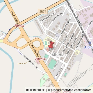 Mappa Via Salvo D'Acquisto, 58010 Albinia GR, Italia, 58010 Orbetello, Grosseto (Toscana)