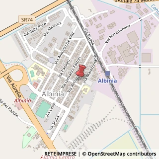 Mappa Via Renato Fucini, 52, 58015 Orbetello, Grosseto (Toscana)