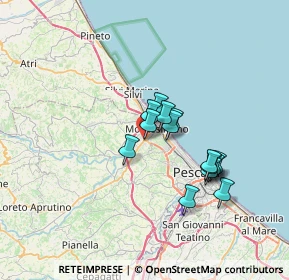 Mappa Via Vestina, 65010 Montesilvano PE, Italia (5.57)