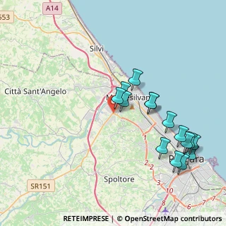 Mappa Via Palmiro Togliatti, 65016 Montesilvano PE, Italia (4.45667)