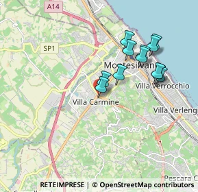 Mappa Via Vestina, 65010 Montesilvano PE, Italia (1.77833)