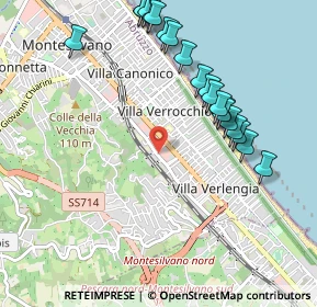 Mappa Via G. Verrotti, 65015 Pescara PE, Italia (1.1625)