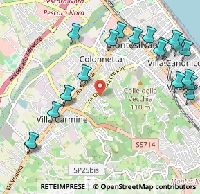 Mappa Via Colle di Mezzo, 65100 Pescara PE, Italia (1.37)